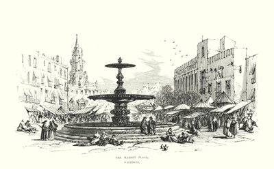 The Market Place, Valencia by Samuel Read